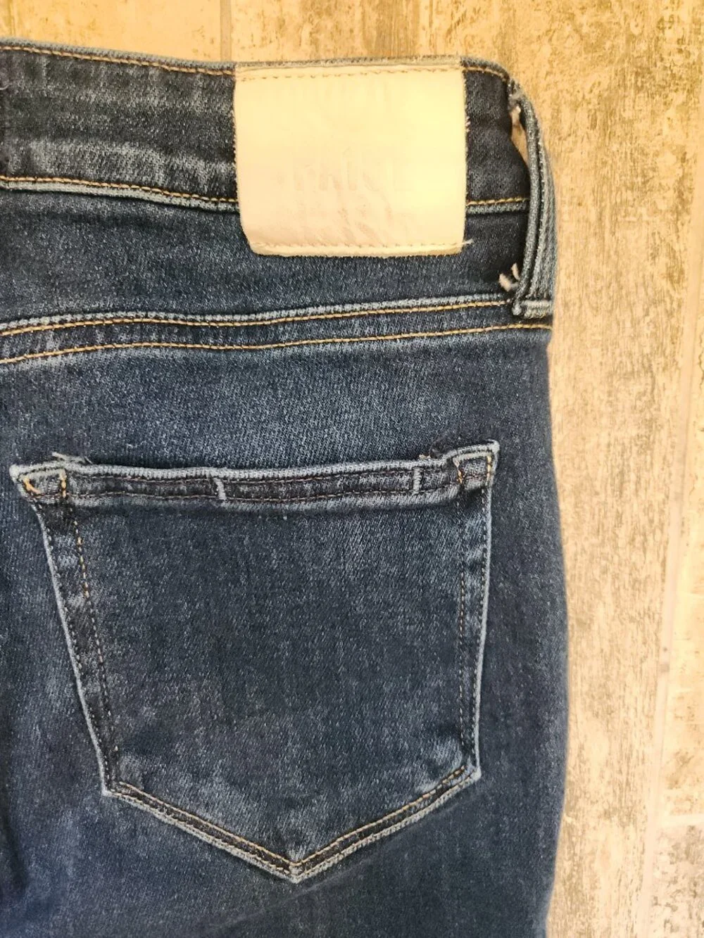 Paige Jeans Womens 26 Claudine Boot Cut High Rise Stretch Denim Raw Hem